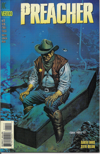 PREACHER #11, Garth Ennis,Steve Dillon,Jesse Custer,The Saint of Killers,Cassidy,Tulip,DC Comics Vertigo Press