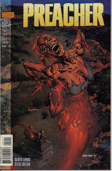 PREACHER #12, Garth Ennis,Steve Dillon,Jesse Custer,The Saint of Killers,Cassidy,Tulip,DC Comics Vertigo Press