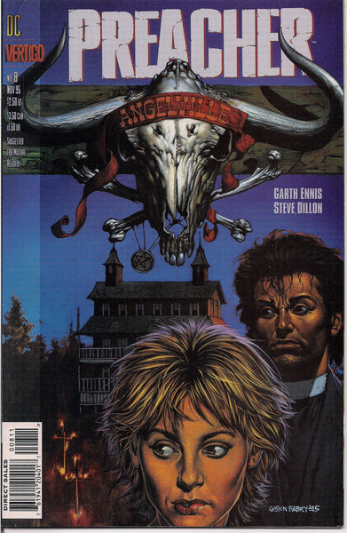 PREACHER #8, Garth Ennis,Steve Dillon,Jesse Custer,The Saint of Killers,Cassidy,Tulip,DC Comics Vertigo Press