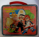 RAGGEDY ANN and ANDY,Very Nice,Vintage Metal Lunchbox,1973,Aladdin, Johnny Gruelle,Bobs-Merrill,Doll Collectible