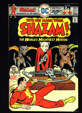 SHAZAM! #21,Captain Marvel,Billy Batson, DC Comics, Fawcett Comics, Whiz Comics,CC Beck,Pete Costanza,Bud Thompson
