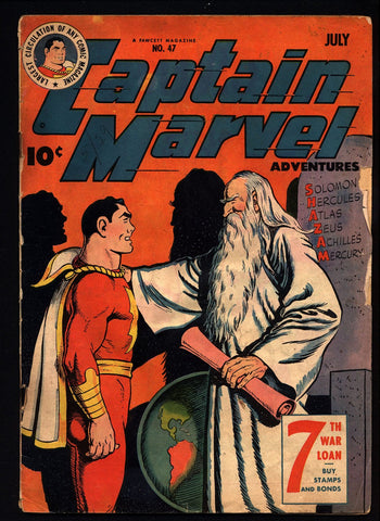 SHAZAM, Fawcett Comics, Golden Age Comic, CAPTAIN MARVEL Adventures 47, 1945,The Marvel Ant, C C Beck, Otto Binder