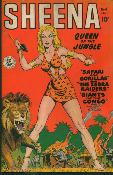 SHEENA Queen of the Jungle Comics #4,1 948 Fiction House Comics, Golden Age Comics, Jungle Action, Catfights, Pin-Up Art