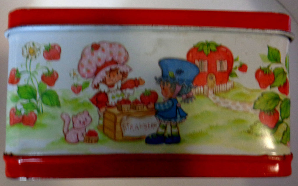 1981 Strawberry Shortcake Metal Lunchbox with Thermos Aladdin No Lid