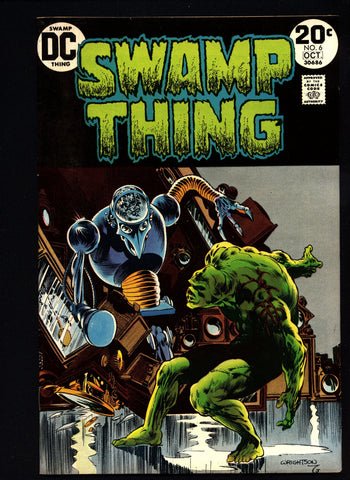 SWAMP THING #6, DC Universe Comics, Len Wein, Bernie Wrightson, Gothic, Monster Horror Super-Hero,Alec Holland