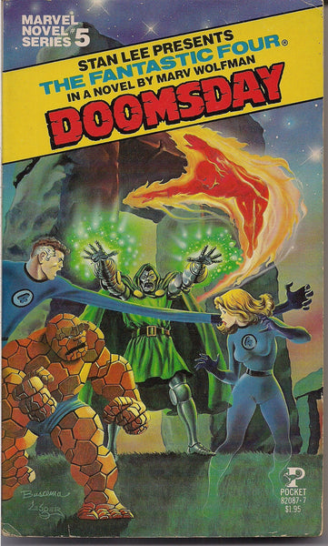 Stan Lee Presents,Marvel Novel Series Book #5, Doomsday,Doctor Doom,The Fantastic Four,Thing,Human Torch,Mr. Fantastic,Invisible Girl