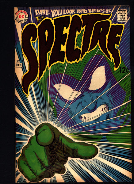 THE SPECTRE #8, The Ghostly Guardian,Steve Skeates, Jerry Grandenetti, Murphy Anderson,  DC Comics, Supernatural, Occult, Mystic Super-Hero