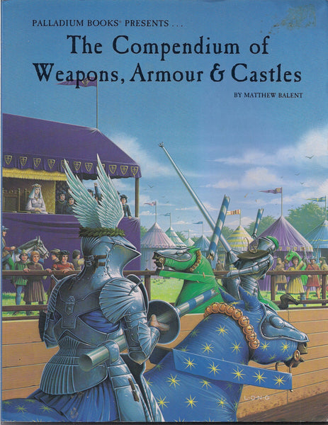 The Compendium of Weapons Armour & Castles,Matthew Balent,Palladium Books,Source book RPG Module,Heroes Unlimited
