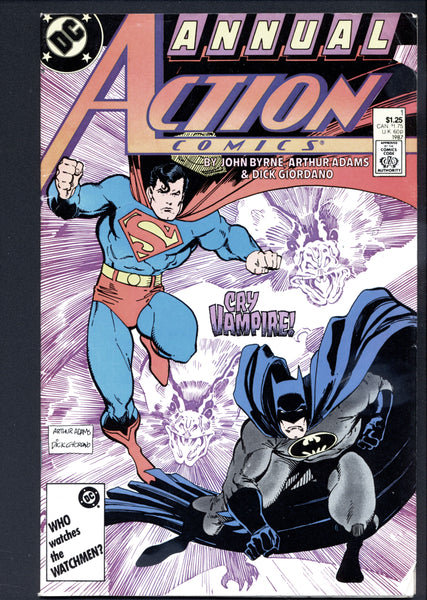 DC Comics, ACTION COMICS ANNUAL 1, 1987, John Byrne, Arthur Adams, Superman, Batman