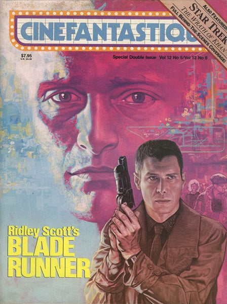 Philip K Dick, BLADE RUNNER, Cinefantastique, Scarce, Harrison Ford,Ridley Scott, Syd Mead, V12 #5/6,Frederick S. Clarke
