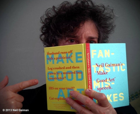 NEIL GAIMAN, Make Good Art, Speech, Chip Kidd ,1st Ed,Hardcover,Inspirational,advice,Artist,writers,muscians,fantasy,Science fiction,