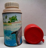 Uncommon,1966, FLIPPER,Vintage Thermos,Bottle #2822,Ivan Tors Films,Metro Goldwyn Mayer,Cult TV Show,King Seeley Thermos,bottle-nose dolphin