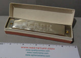 Vintage, LARK HARMONICA, 1960s/70s, Trem style tuning, wood comb, 12 hole, key of C,Shanghai,M 1202