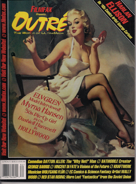 Outré 17, Neal Adams,Robert Vaughn,The Man From U.N.C.L.E.Ed Wood, Jr., Dolores Fuller, Elvis,B-Movie,Beach Babes,Biker Chicks