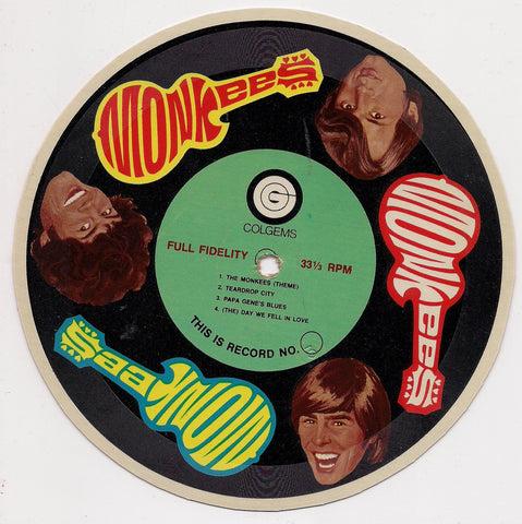 The ARCHIES, 6" Cardboard Flexi-Disc,Cereal Promotional Item,33 1/3 RPM,Sixties Bubble-Gum Music,Teeny Bopper,Betty & Veronica,Jughead,