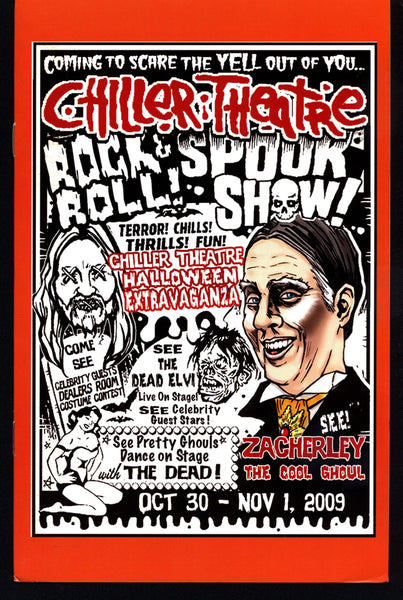 CHILLER THEATRE Zacherley Rock and Roll Spook Show Oct 09 Halloween Spooktacular NJ Horror Convention Horror Expo Program Book