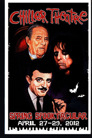 CHILLER THEATRE Zacherley Alice Cooper John Astin Addams Family Apr 12 Halloween Spooktacular NJ Horror Convention Horror Expo Program Book