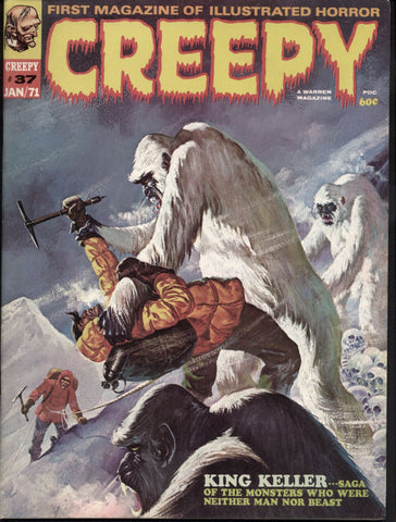 CREEPY #37 Warren Horror Comics Magazine Tom Sutton Pat Boyette Don Brown Ernie Colón Mike Royer Syd Shores Bill Stillwell