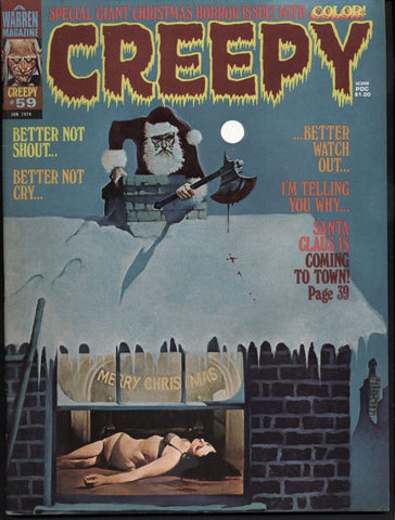 CREEPY #59 Warren Horror Comics Magazine CHRISTMAS SPECIAL Ramon Torrents Sanjulian Martin Salvador Richard Corben Paul Neary Tom Sutton