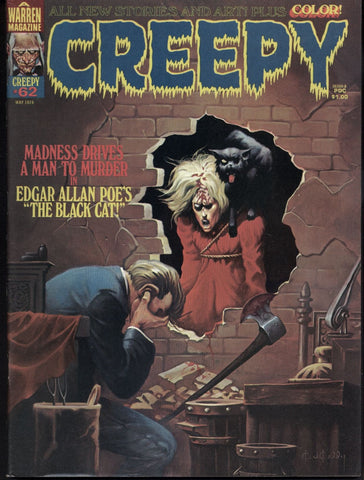 CREEPY #62 Warren Horror Comics Magazine Bernie Wrightson Edgar Allan Poe Vincente Alcazar Richard Corben Gonzalo Mayo John Severin