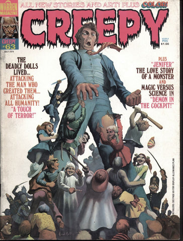 CREEPY #63 Warren Horror Comics Magazine Richard Corben Bernie Wrightson Adolfo Abellan Vincente Alcazar Jose Gual Leo Summers