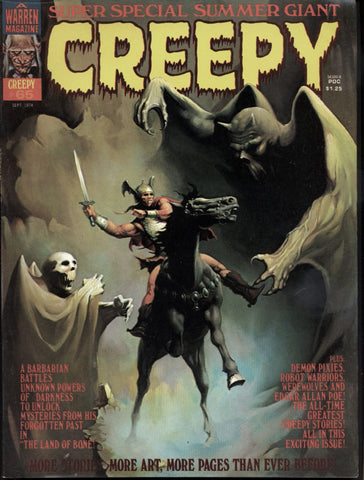 CREEPY #65 1974 Annual Warren Horror Magazine Jose Bea Brocal Reed Crandall Jorge Galves Luis Garcia Esteban Maroto Felix Mas Ramon Torrents