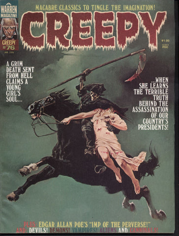 CREEPY #76 Warren Horror Comics Magazine Bernie Wrightson John Severin Walt Simonson Alex Toth Vincente Alcazar Luis Bermejo Jose Ortiz