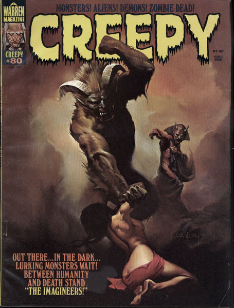 CREEPY #80 Warren Horror Comics Magazine Jose Bea Luis Bermejo Jorge Galvez Esteban Maroto Jose Ortiz Alex Toth Martin Salvador