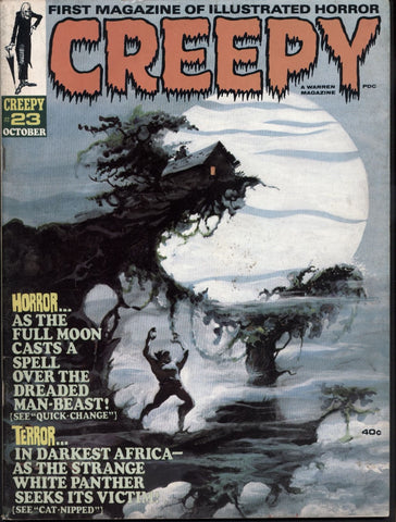 CREEPY #23 Warren Horror Comics Magazine Barry Rockwell Tony Williamsune Donald Norman Tom Sutton Angelo Torres Alex Toth