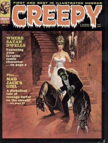 CREEPY #39 Warren Horror Comics Magazine Basil Gogos Dave Cockrum Frank Brunner Pablo Marcos Jack Davis Syd Shores Ernie Colon Billy Graham