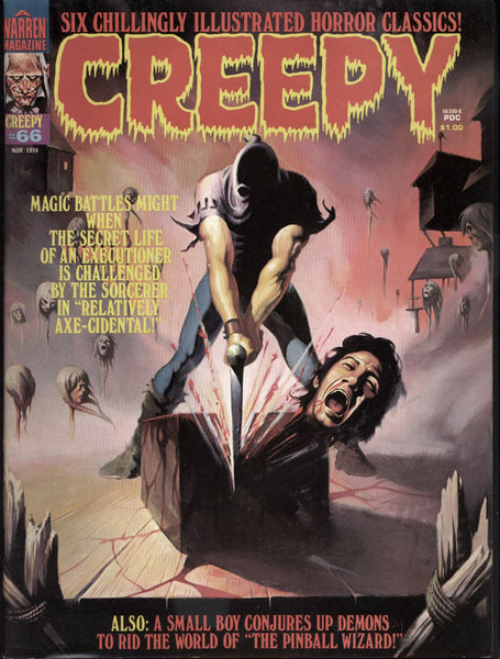 CREEPY #66 Warren Horror Comics Magazine Bernie Wrightson Richard Corben Isidro Mones Jose Ortiz Martin Salvador Adolfo Abellan Alcazar