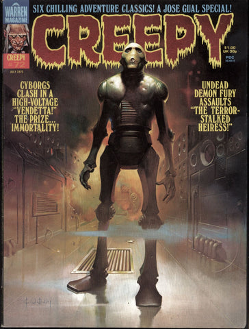 CREEPY #72 Warren Horror Comics Magazine Jose Ortiz Jose Gual Rich Margopoulos Gerry Boudreau Don McGregor Doug Moench Jeff Rovin