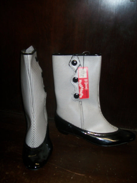 Rare NBC-TV HULLABALOO Go Go Boots Mod 2 two tone with original tag and box British Invasion rock n roll collectible