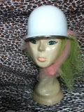 MINT 1966 British Invasion "Go Go" plastic MOD discothèque motor cycle styled hat Like New