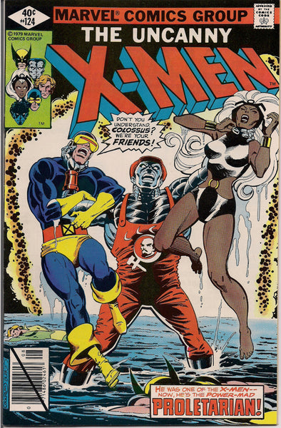 MARVEL Mutants Uncanny XMEN #124  Bronze Age Comics 1979  Chris Claremont John Byrne Fn created by Jack King Kirby & Stan Lee