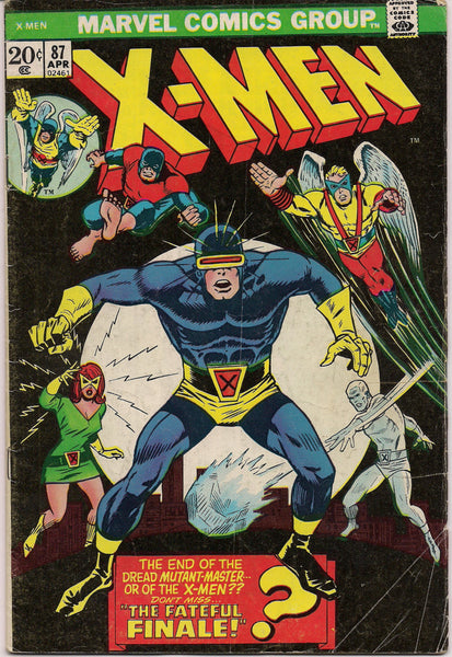 MARVEL XMEN #87 Mutant Comics created by Jack King Kirby & Stan Lee 1974 Bronze Age "Reprint Issues"