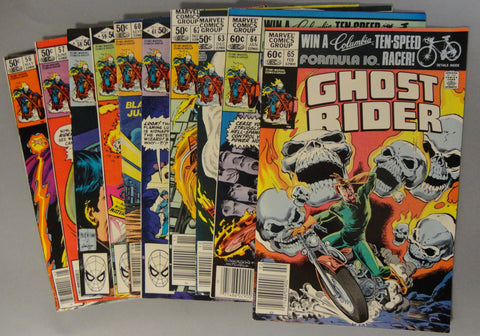 Original Marvel GHOST RIDER Lot of Vintage Comics #56,57,58,59,60,61,62,63,64,65 All VG+ or Better