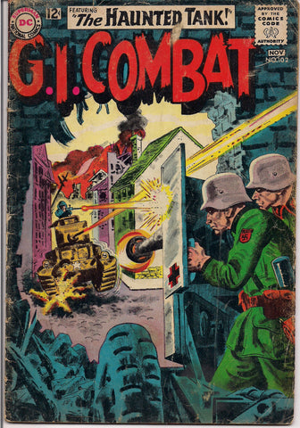 DC Comics G I COMBAT  #102 1963 Haunted Tank  Joe Kubert W W I Flying Aces