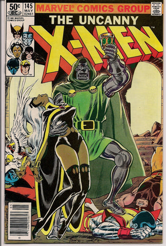 Marvel Comics XMEN #145  Fine Bronze Age Comic 1981 Dr Doom Dave Cockrum