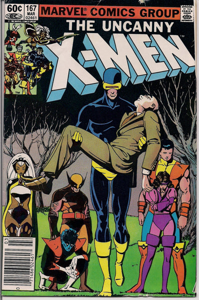 Marvel Comics XMEN #167  VG+ Bronze Age Comic 1983 Paul Smith art