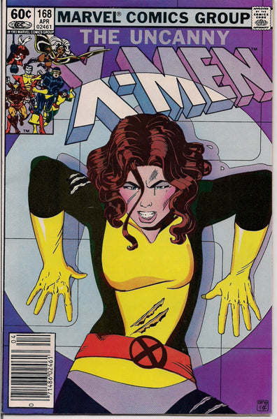 Marvel Comics XMEN #168  Fine Bronze Age Comic 1983 Paul Smith art