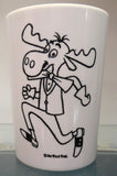 Jay Ward BULLWINKLE General Mills CHEERIOS KID & Sue plastic tumbler Bowl plus Disney Mickey Mouse Pluto Donald Duck