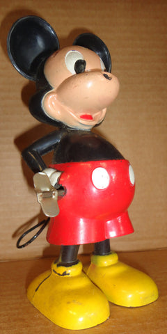 Walt DISNEY Productions MICKEY MOUSE tall Wind Up toy figure