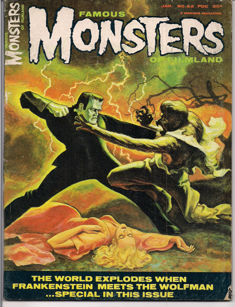 universal studios monsters book FAMOUS MONSTERS of Filmland #42 1966 Warren Pub Universal Studios Lugo – NEET STUFF