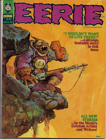 EERIE # 26 1969 Horror Comic Magazine Warren Pub Basil Gogos Vaughn Bode Jack Sparling Tom Sutton Ernie Colon