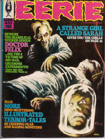 EERIE # 16 1968 Horror Comic Magazine Warren Pub Bram Stoker Dracula Alex Toth Johnny Craig Richard Corben