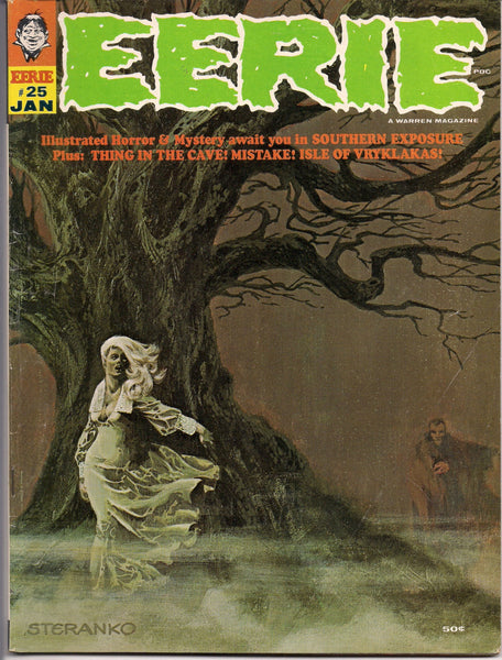 EERIE # 25 1969 Horror Comic Magazine Warren Pub Vampire Jim Steranko Larry Ivie Gene Colan Mike Royer