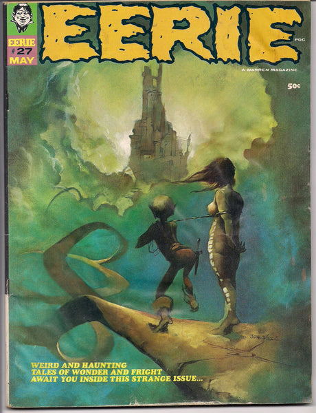 EERIE # 27 1969 Horror Comic Magazine Warren Pub Vaughn Bode  Jeff Jones Ken Barr Jack Sparling Ernie Colon