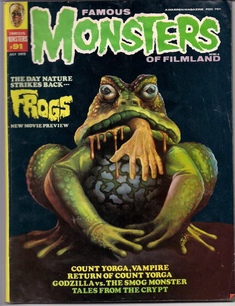 FAMOUS MONSTERS 91 Uncommon Frogs Count Yorga Godzilla E C Comics Tales from the Crypt