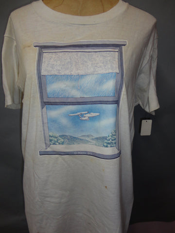 STAR TREK 1975 ROACH Studio Vintage Fruit of the Loom T Shirt with Original Transfer